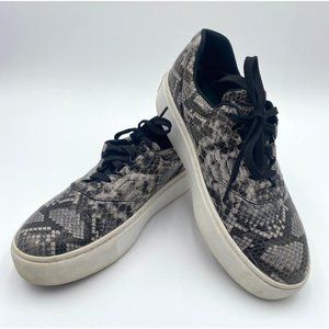 SAS Free Rein Mamba Python Print Lace Up Sneakers Black Women's Size 10 N